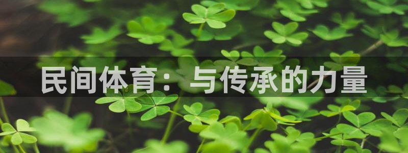 一竞技官网下载开户：民间体育：与传承的力量