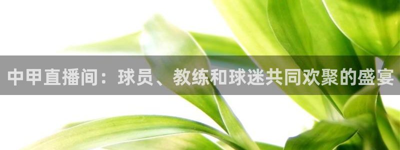 so米体育赛事：中甲直播间：球员、教练和球迷共同欢聚的盛宴